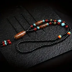 ベルペンダント付きハンドメイドネックレスzzzzkkk25